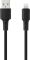 Кабель Glasscove FLEX USB - Lightning 2.4A 1m (GF-AL124BK) Black