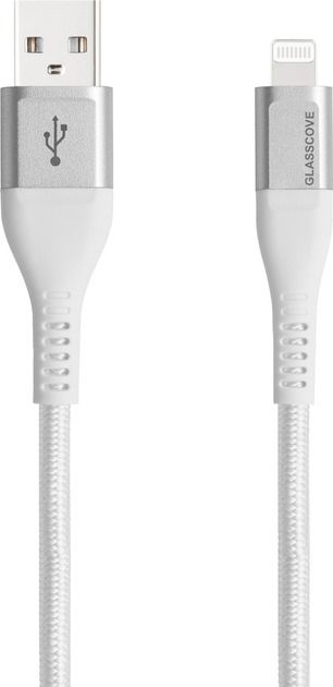 Кабель BRAID2 USB - Lightning 2.4A 1m (GB-AL12WH) White