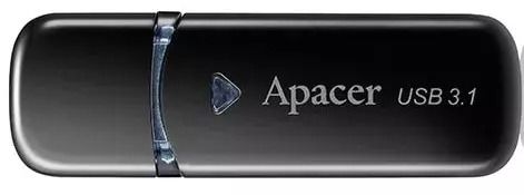 USB флеш накопичувач Apacer 128 GB AH355 USB 3.2 Black (AP128GAH355B-1)