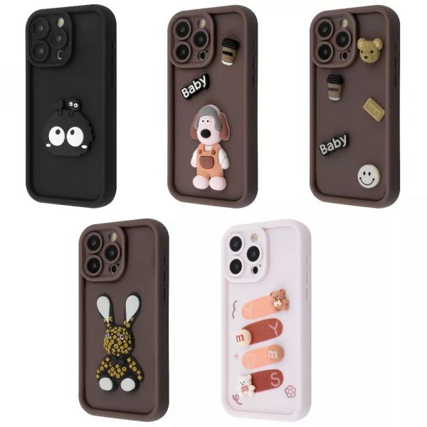 Чехол Pretty Things Case iPhone 15 Pro (brown/baby) 54861