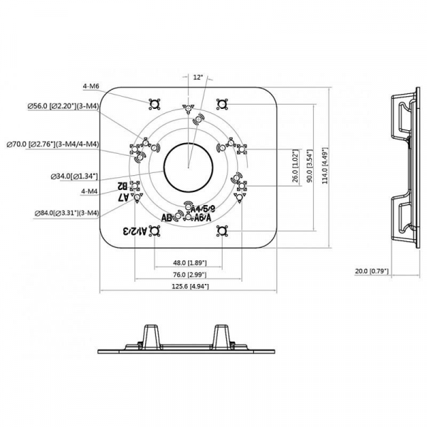 Коробка монтажна DAHUA PFA152-E