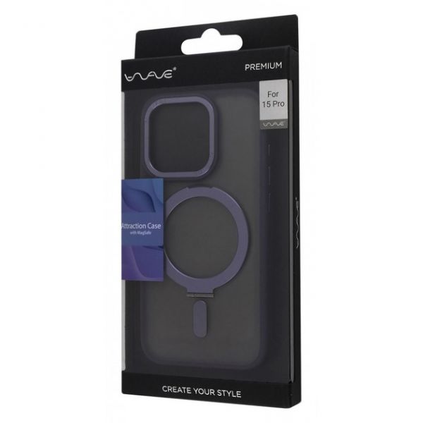 Чохол WAVE Premium Attraction Case with Magnetic Ring iPhone 15 (white)