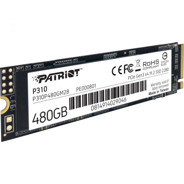 SSD накопитель PATRIOT P310 480 GB (P310P480GM28)