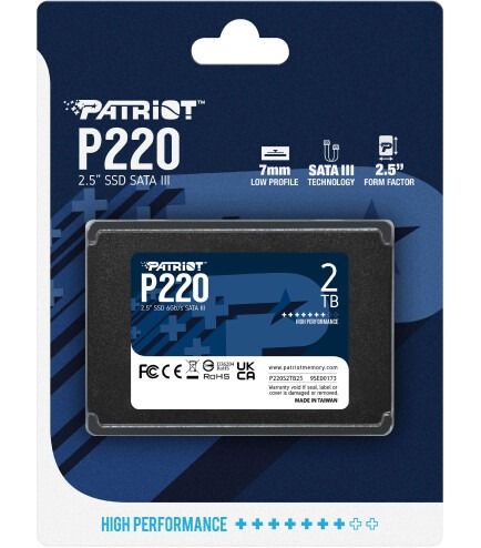 SSD накопитель PATRIOT P220 2 TB (P220S2TB25)