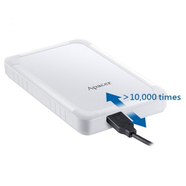 Зовнішній жорсткий диск 2.5" USB 1.0TB Apacer AC532 White (AP1TBAC532W-1)