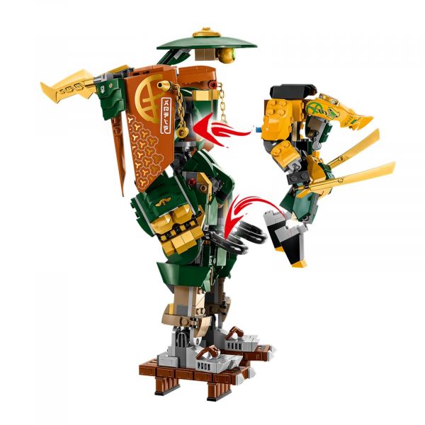 Блоковий конструктор LEGO Ninjago Командні роботи ніндзя Ллойда й Арін (71794)