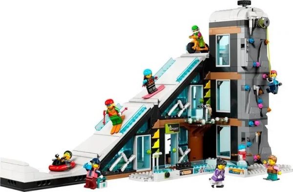 Блоковий конструктор LEGO City Гірськолижний і скелелазний центр (60366)