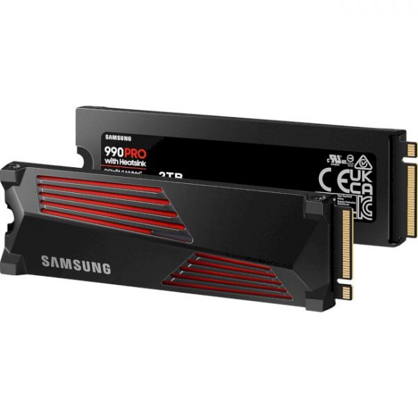 SSD накопичувач Samsung 990 PRO with Heatsink 2 TB (MZ-V9P2T0CW)