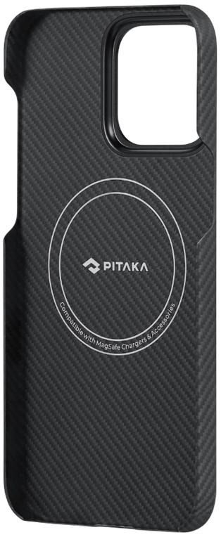 Чохол Pitaka MagEZ Case 4 Twill 600D Black/Grey for iPhone 15 Pro (KI1501PA)