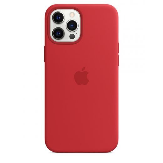 Чехол Apple Silicone Cace Red with MagSafe iPhone 12 Pro Max