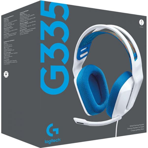 Комп'ютерна гарнітура Logitech G335 Wired Gaming White (981-001018)