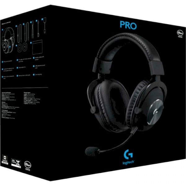 Комп'ютерна гарнітура Logitech G Pro X Gaming Headset Black (981-000818)