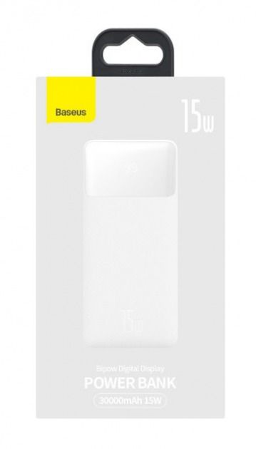 Зовнішній акумулятор Baseus Bipow Power bank 30000mAh White 15W (9PPDML-K02)