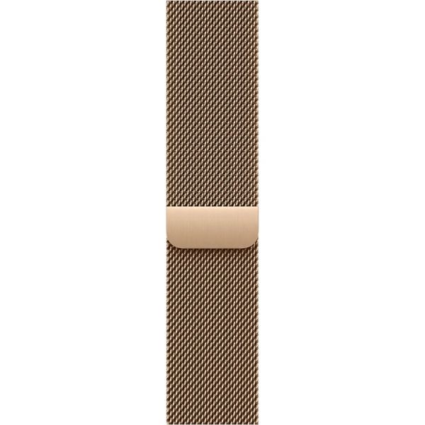 Apple Watch Series 10 GPS + Cellular 46mm Gold Titanium Case w. Gold Milanese Loop - M/L (MX003)