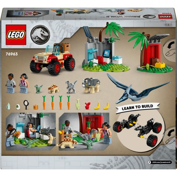 Блоковий конструктор LEGO Jurassic World Центр порятунку малюків динозаврів (76963)