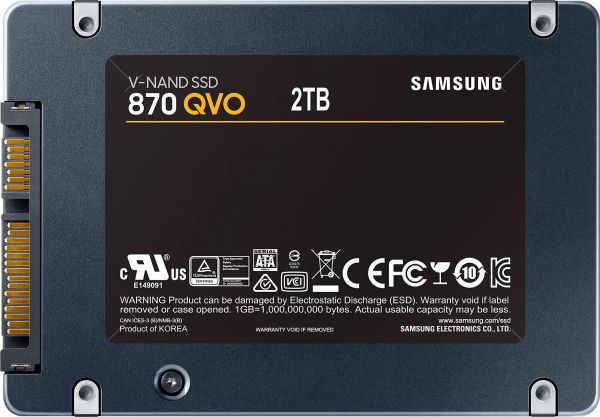 SSD накопичувач Samsung 870 QVO 2 TB (MZ-77Q2T0BW)