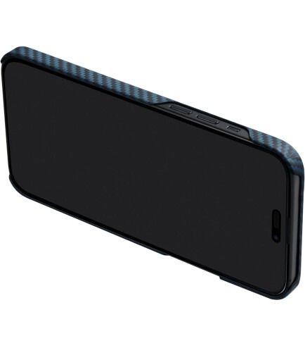 Чохол Pitaka MagEZ Case 4 Twill 1500D Black/Blue for iPhone 15 Pro (KI1508P)