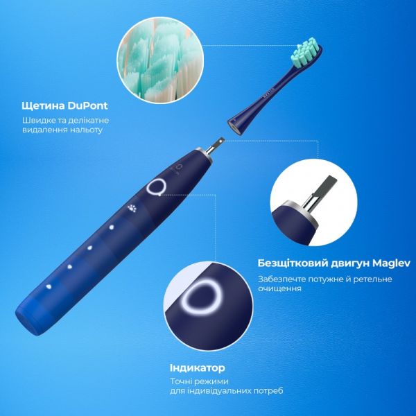 Електрична зубна щітка Oclean Flow Sonic Electric Toothbrush Blue (6970810551860)