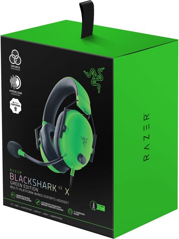 Компьютерная гарнитура Razer BlackShark V2 X Green (RZ04-03240600-R3M1)