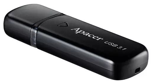 USB флеш накопичувач Apacer 128 GB AH355 USB 3.2 Black (AP128GAH355B-1)