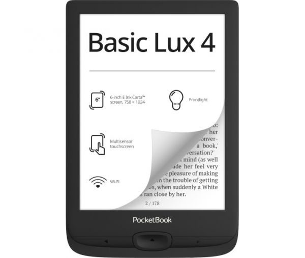 Електронна книга PocketBook 618 Basic Lux 4 Black (PB618-P-CIS)