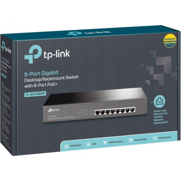 Комутатор TP-Link TL-SG1008MP