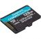 MicroSDXC 128GB UHS-I/U3 Class 10 Kingston Canvas Go! Plus + SD-адаптер (SDCG3/128GB)