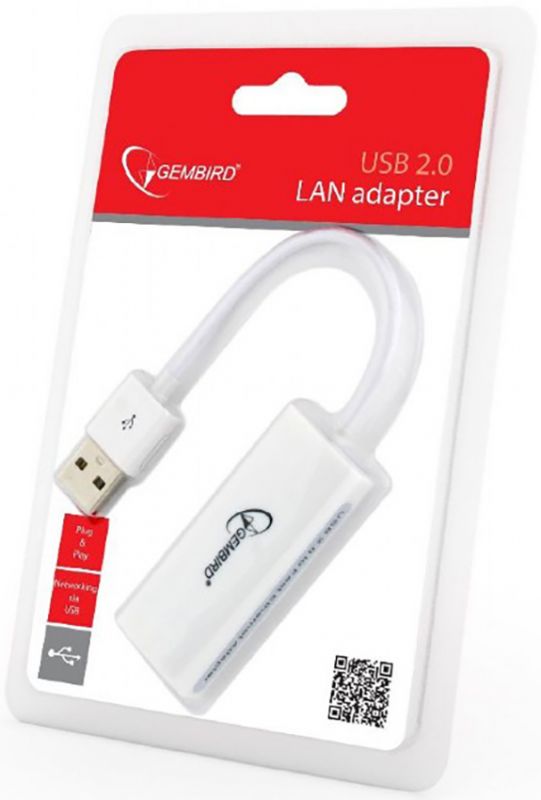 USB -  адаптер  Gembird (NIC-U2-02) USB - Fast Ethernet