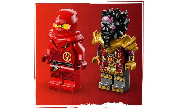 Блоковий конструктор LEGO Ninjago Автомобільна й байкова битва Кая і Раса (71789)