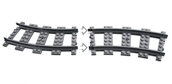 Блоковий конструктор LEGO City Залізничні стрілки, 8 деталей (60238)