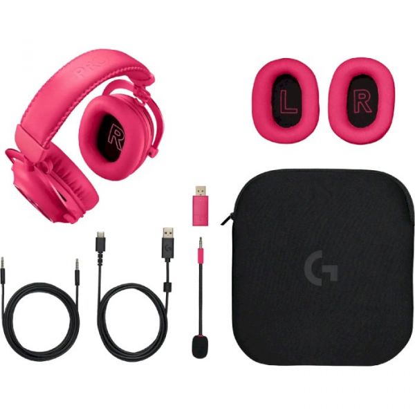 Комп'ютерна гарнітура Logitech G Pro X 2 Lightspeed Pink (981-001275)