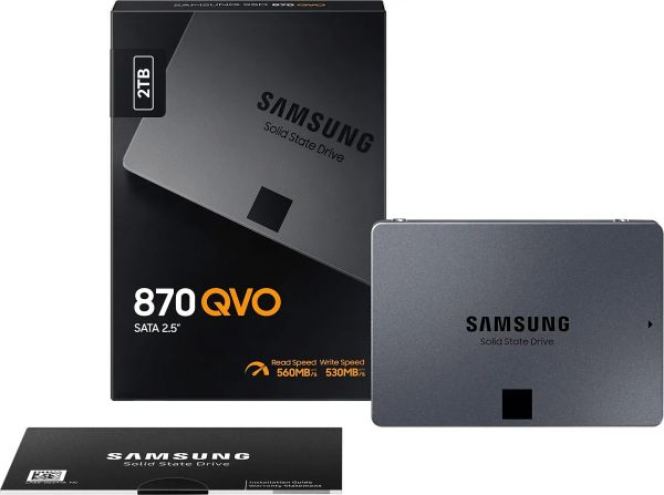 SSD накопичувач Samsung 870 QVO 2 TB (MZ-77Q2T0BW)