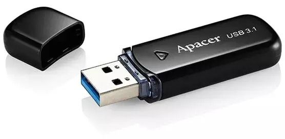 USB флеш накопичувач Apacer 128 GB AH355 USB 3.2 Black (AP128GAH355B-1)