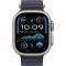 Apple Watch Ultra 2 GPS + Cellular 49mm Natural Titanium Case with Navy Ocean Band (MX4D3)