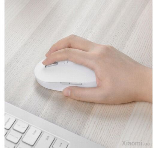 Миша бездротова Xiaomi Mi Dual Mode Wireless Mouse Silent Edition White (HLK4040GL)