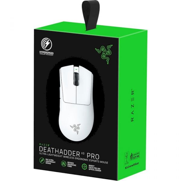 Миша Razer DeathAdder V3 PRO Wireless White (RZ01-04630200-R3G1)