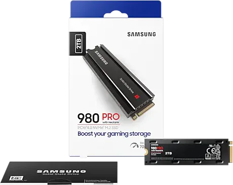 SSD накопичувач Samsung 980 PRO w/ Heatsink 2 TB (MZ-V8P2T0CW)