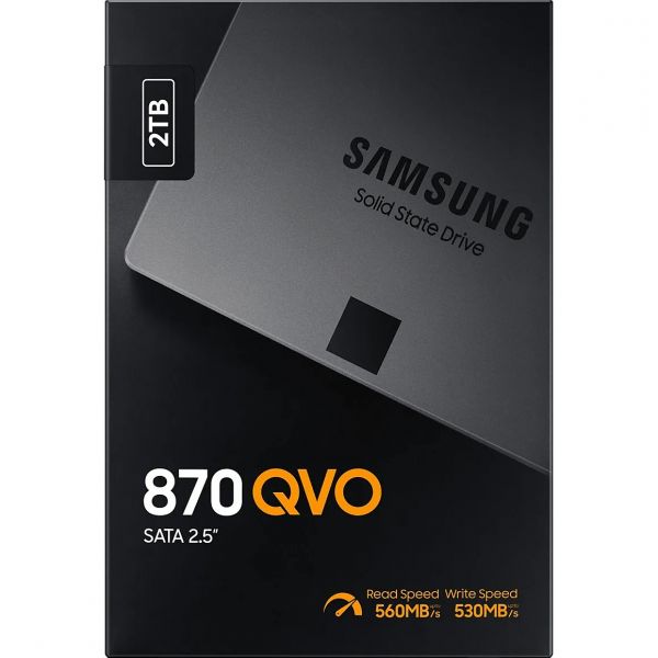 SSD накопичувач Samsung 870 QVO 2 TB (MZ-77Q2T0BW)