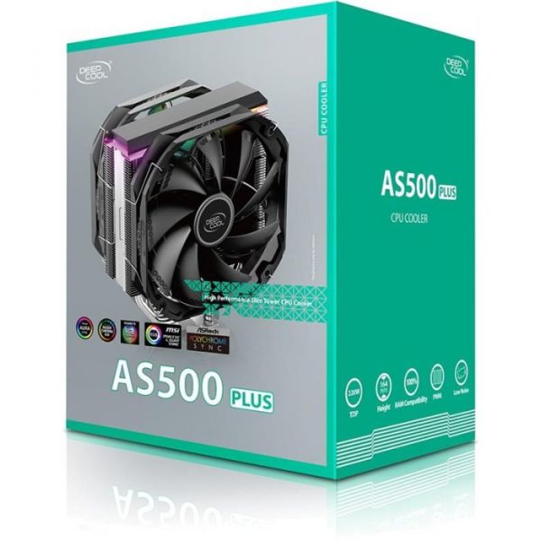 Повітряне охолодження Deepcool AS500 PLUS (R-AS500-BKNLMP-G)