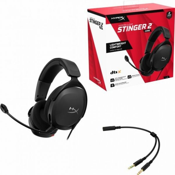 Комп'ютерна гарнітура HyperX Cloud Stinger 2 Core Wired Black (683L9AA)