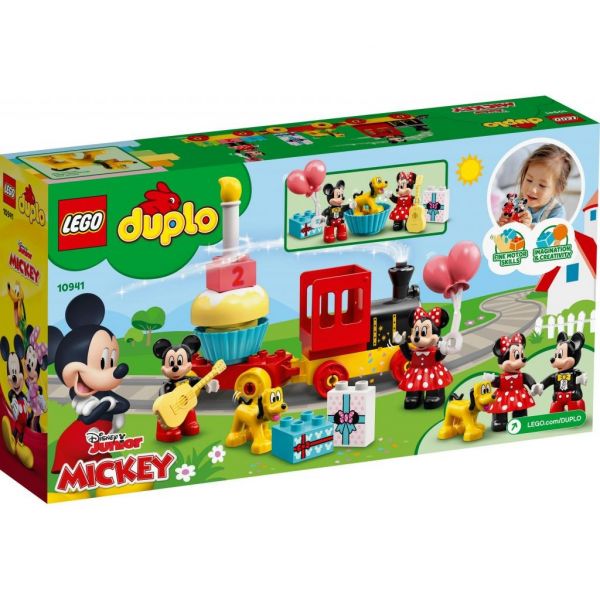 Блоковий конструктор  LEGO DUPLO Святковий потяг Мікі та Мінні (10941)