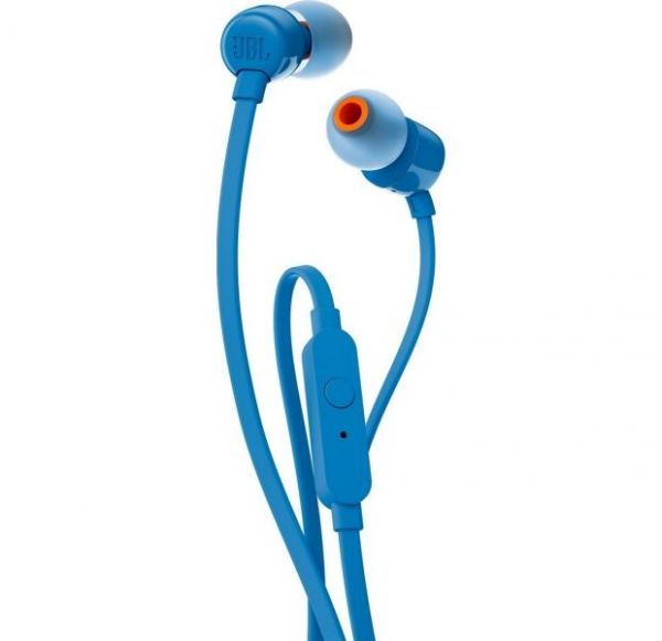 Наушники вкладыши JBL TUNE 110 Blue (JBLT110BLU)