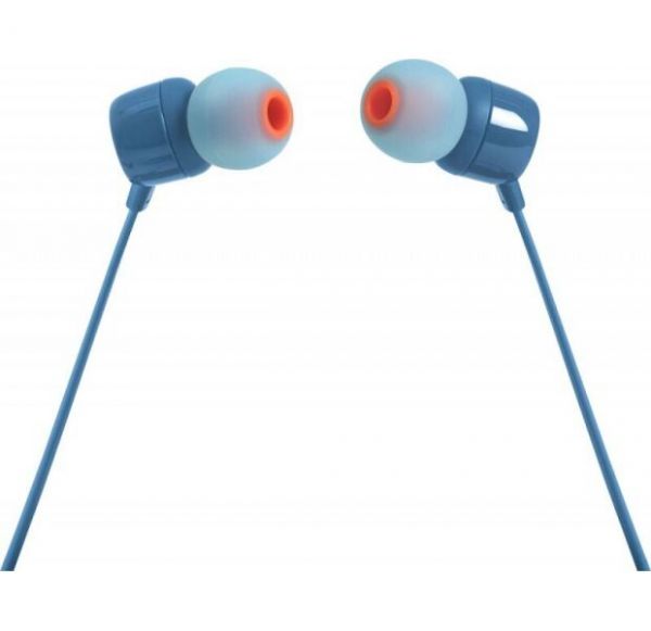 Наушники вкладыши JBL TUNE 110 Blue (JBLT110BLU)