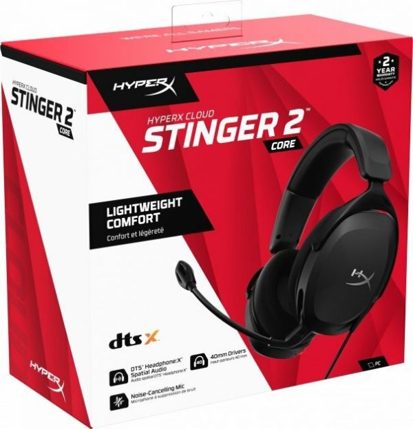 Комп'ютерна гарнітура HyperX Cloud Stinger 2 Core Wired Black (683L9AA)