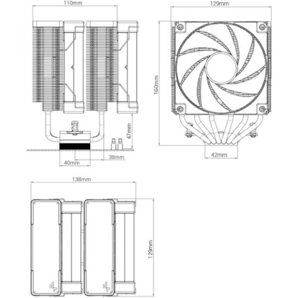 Повітряне охолодження Deepcool AK620 (R-AK620-BKNNMT-G)