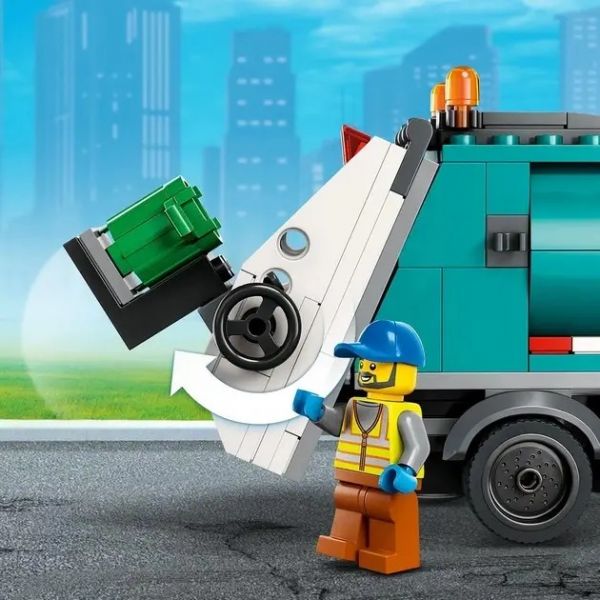 Блоковий конструктор LEGO City Сміттєпереробна вантажівка (60386)