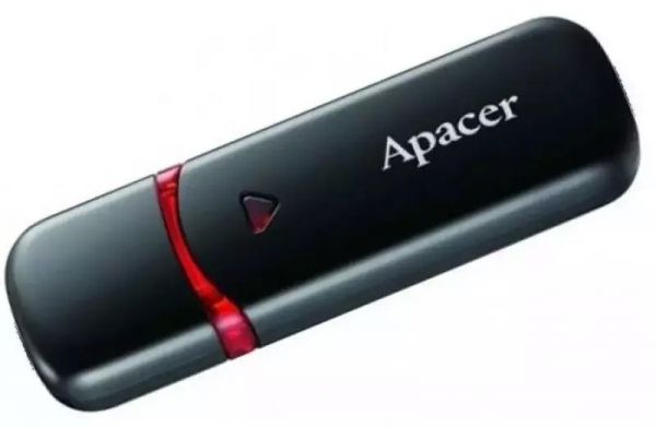 USB флеш накопичувач Apacer 64 GB AH333 Black USB 2.0 (AP64GAH333B-1)