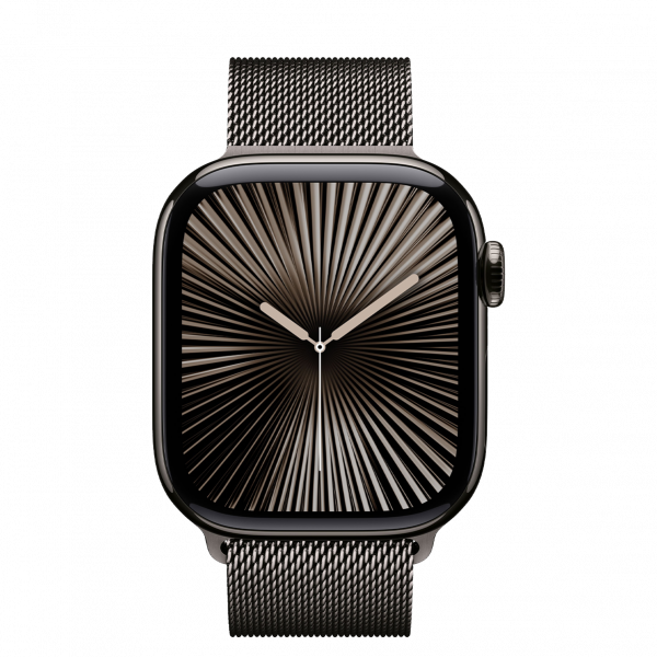 Apple Watch Series 10 GPS + Cellular 46mm Slate Titanium Case with Slate Milanese Loop - S/M (MC7R4)