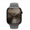 Apple Watch Series 10 GPS + Cellular 46mm Natural Titanium Case Stone Grey Sport Band - M/L (MWYA3)