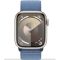 Apple Watch Series 9 GPS 41mm Starlight Aluminum Case w. Winter Blue Sport Loop (MR9K3)